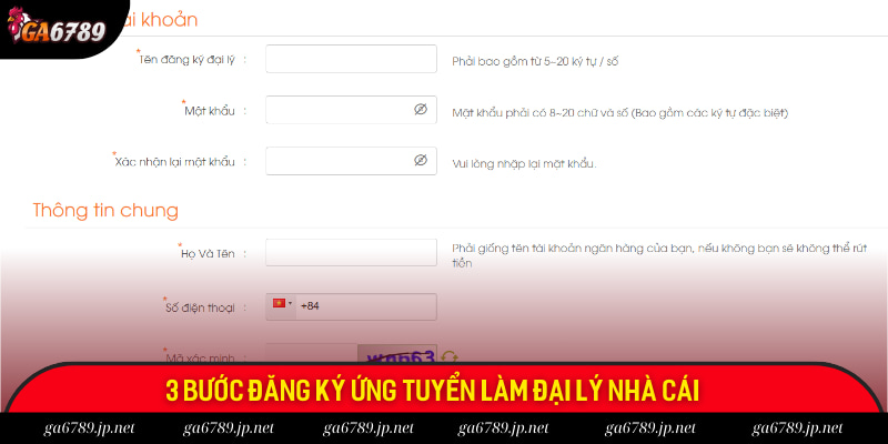 3 bước đăng ký ứng tuyển làm đại lý nhà cái